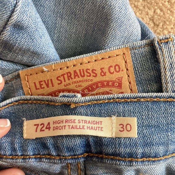 LEVI High Rise Straight Jeans 724 - Picture 4 of 4